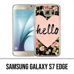 Custodia edge Samsung Galaxy S7 - Hello Pink Heart