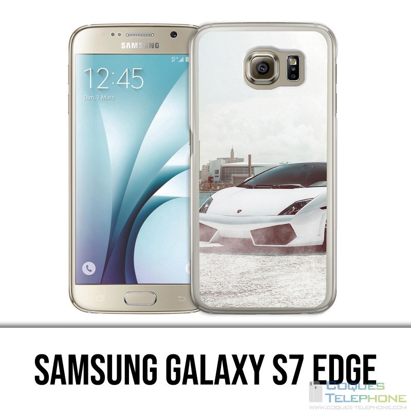 Custodia edge Samsung Galaxy S7 - Lamborghini Car