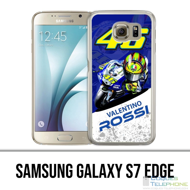 Carcasa Samsung Galaxy S7 edge - Motogp Rossi Cartoon