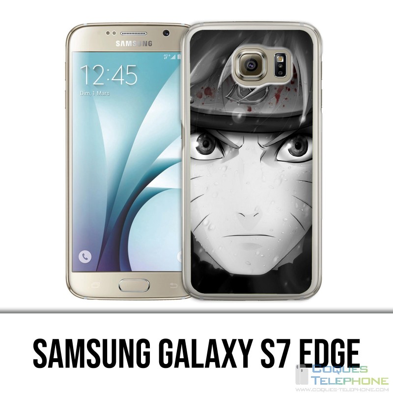 Carcasa Samsung Galaxy S7 Edge - Naruto en blanco y negro