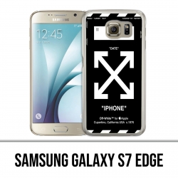 Custodia per Samsung Galaxy S7 Edge - Bianco Nero