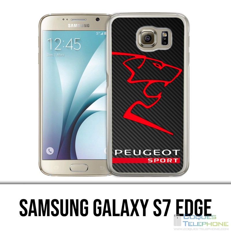 Custodia edge Samsung Galaxy S7 - Logo Peugeot Sport