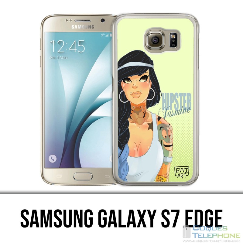 Samsung Galaxy S7 Edge Hülle - Disney Princess Jasmine Hipster