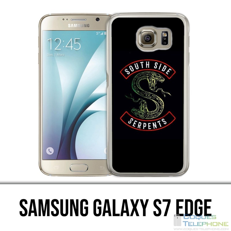 Samsung Galaxy S7 Edge Hülle - Riderdale South Side Snake Logo