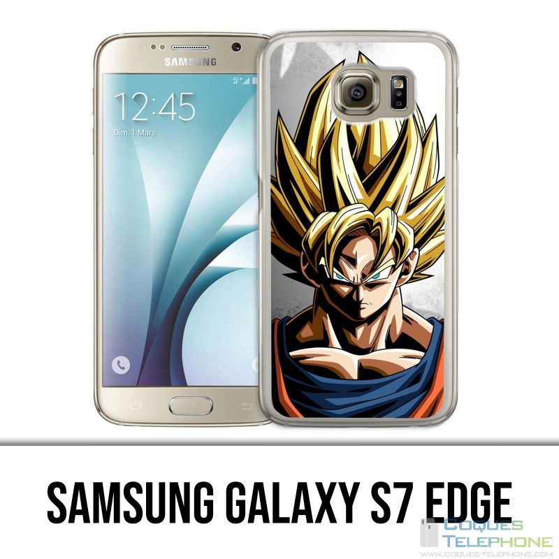 Samsung Galaxy S7 Edge Hülle - Sangoku Wall Dragon Ball Super