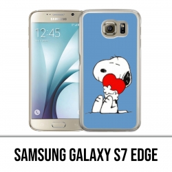 Coque Samsung Galaxy S7 EDGE - Snoopy Coeur
