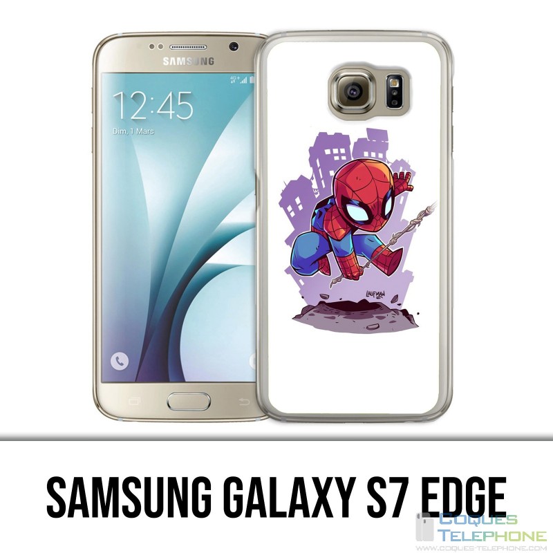 Samsung Galaxy S7 edge case - Cartoon Spiderman