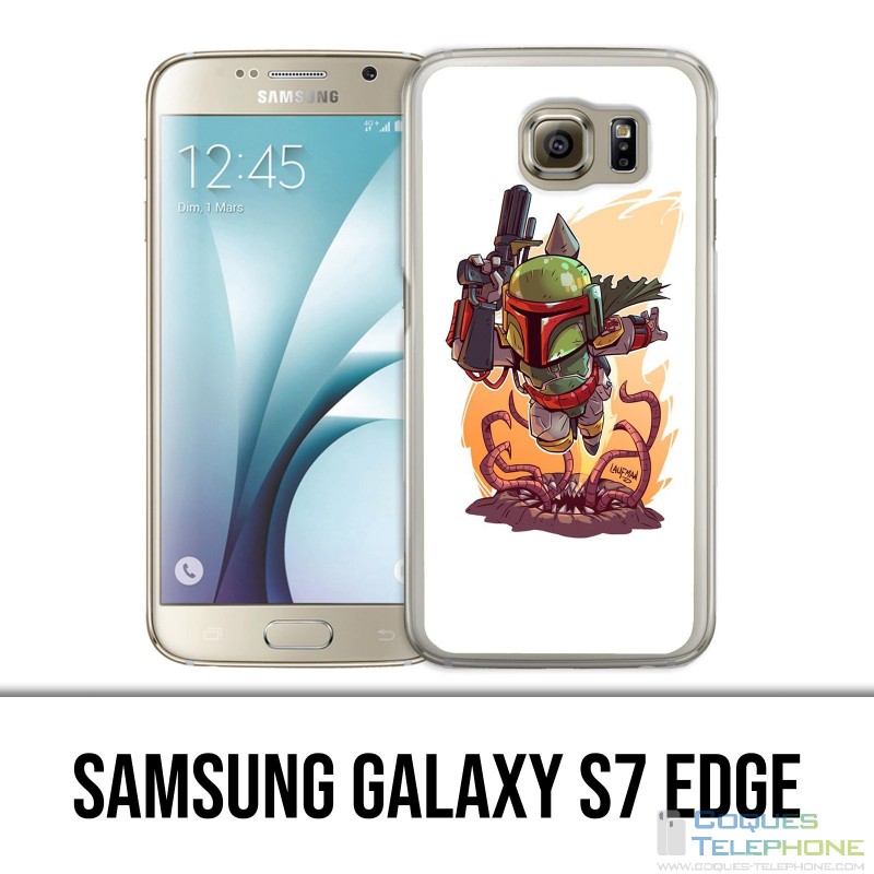 Coque Samsung Galaxy S7 EDGE - Star Wars Boba Fett Cartoon