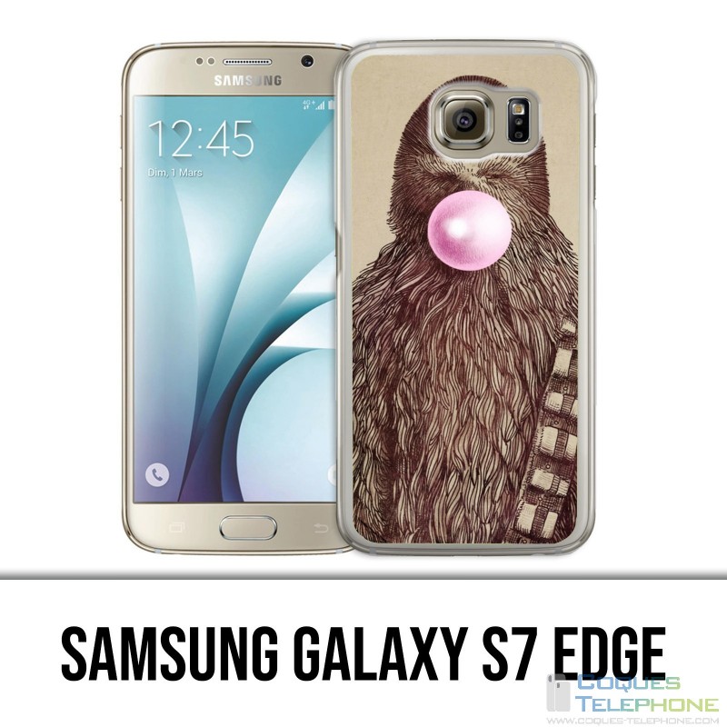 Coque Samsung Galaxy S7 EDGE - Star Wars Chewbacca Chewing Gum