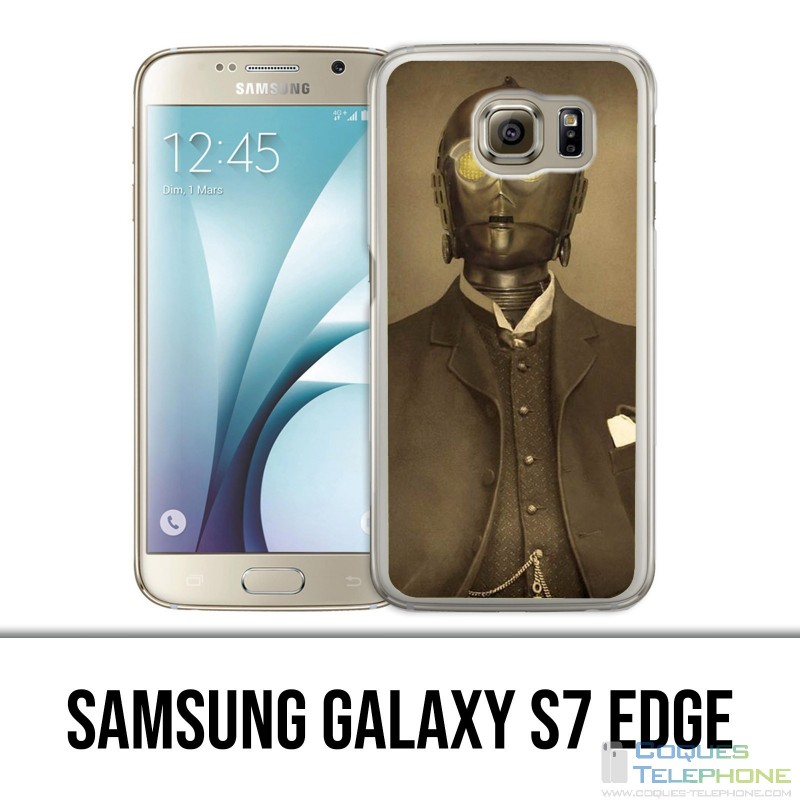 Carcasa Samsung Galaxy S7 Edge - Star Wars Vintage C3Po