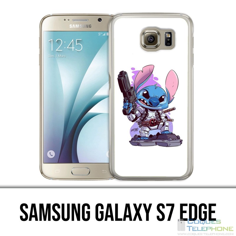 Samsung Galaxy S7 Edge Hülle - Deadpool Stitch