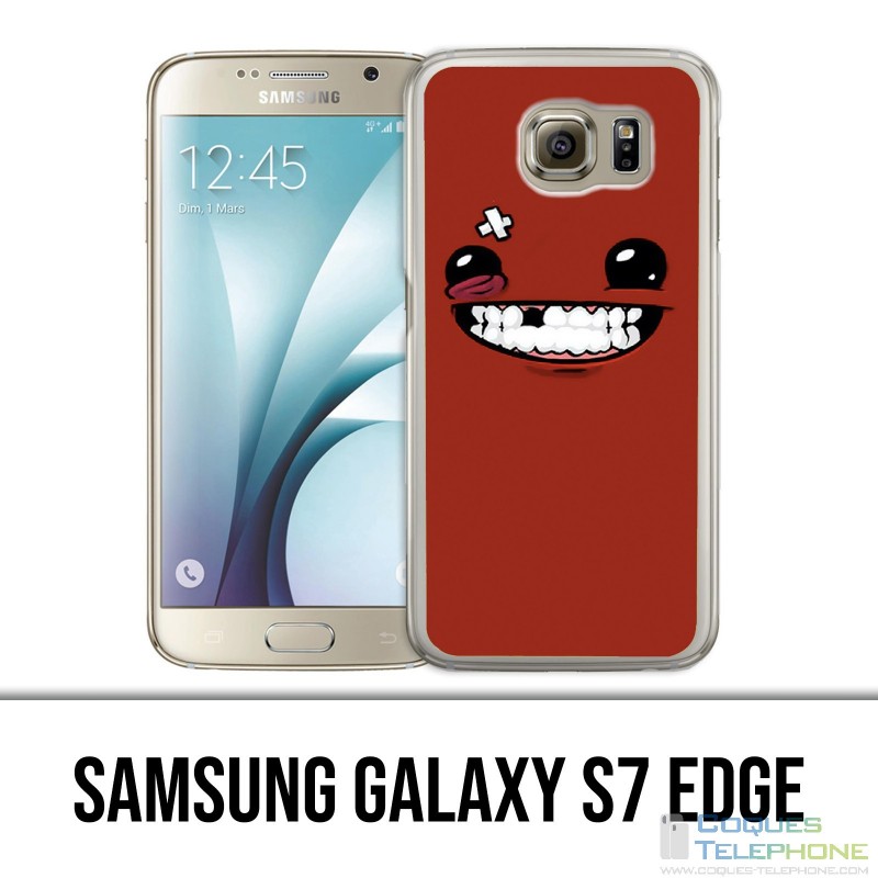 Samsung Galaxy S7 Edge Hülle - Super Meat Boy