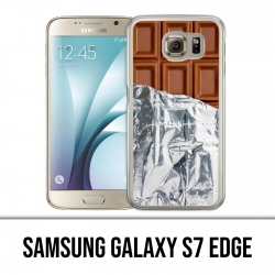 Coque Samsung Galaxy S7 EDGE - Tablette Chocolat Alu
