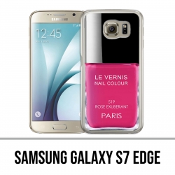 Coque Samsung Galaxy S7 EDGE - Vernis Paris Rose