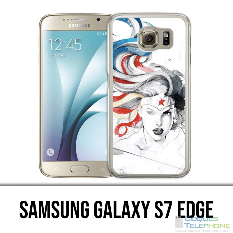 Coque Samsung Galaxy S7 EDGE - Wonder Woman Art Design