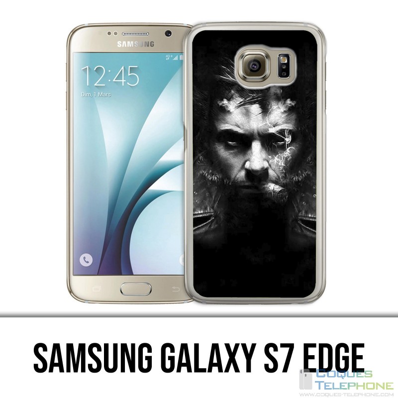 Coque Samsung Galaxy S7 EDGE - Xmen Wolverine Cigare