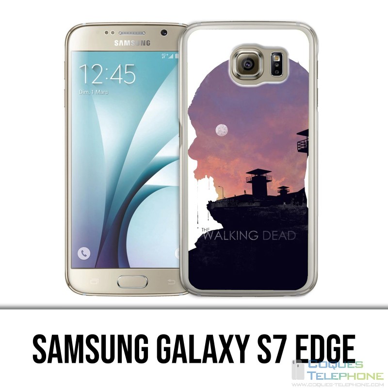 Samsung Galaxy S7 Edge Hülle - Walking Dead Ombre Zombies