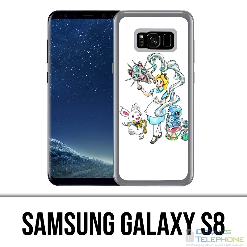 Coque Samsung Galaxy S8 - Alice Au Pays Des Merveilles Pokémon