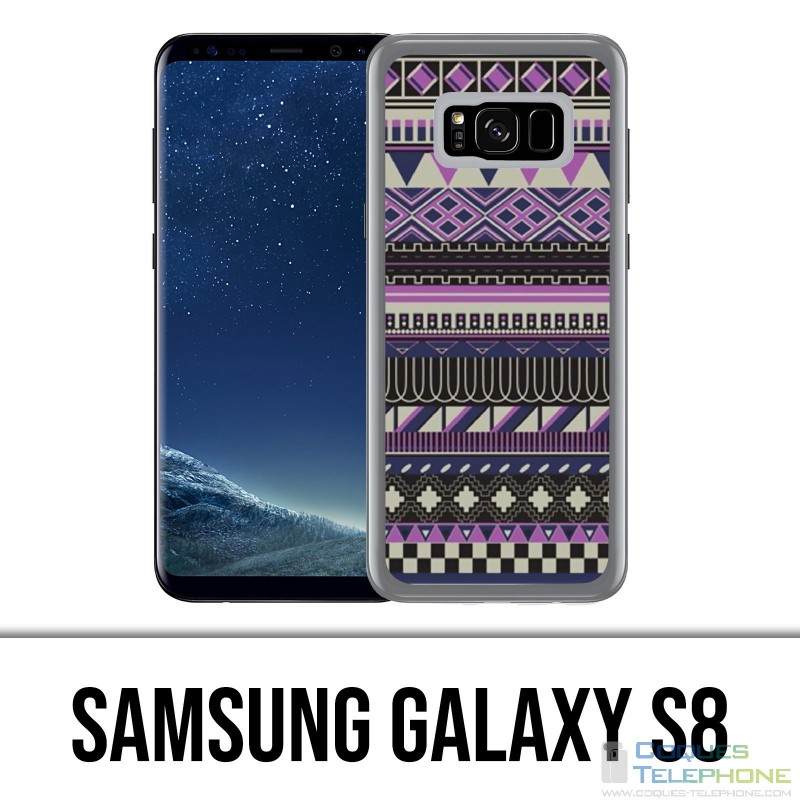 Carcasa Samsung Galaxy S8 - Purple Azteque