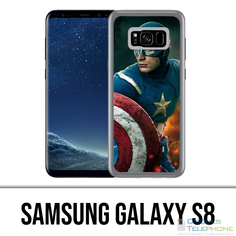 Carcasa Samsung Galaxy S8 - Captain America Comics Avengers