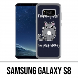 Coque Samsung Galaxy S8 - Chat Not Fat Just Fluffy