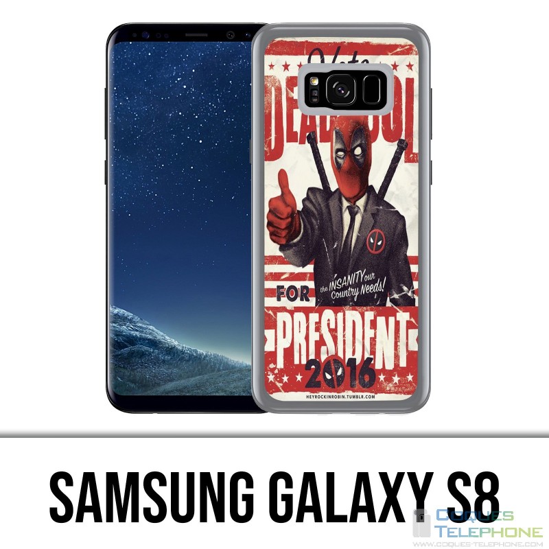 Samsung Galaxy S8 Hülle - Deadpool Präsident