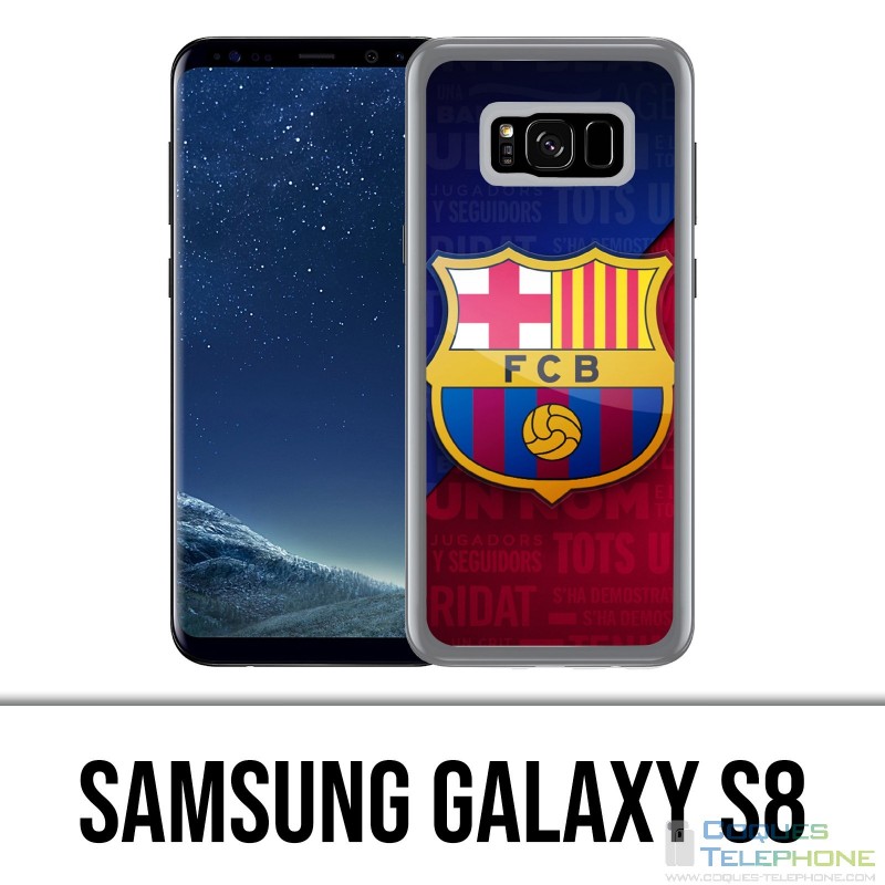 Custodia Samsung Galaxy S8 - Logo Football Fc Barcelona