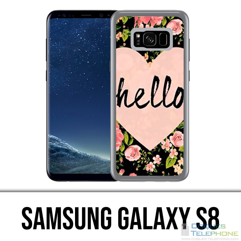 Samsung Galaxy S8 Hülle - Hallo rosa Herz