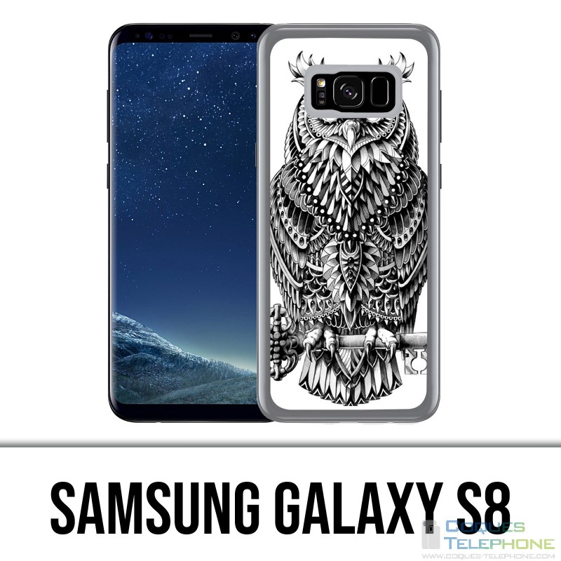 Coque Samsung Galaxy S8 - Hibou Azteque