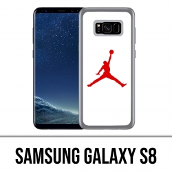 Samsung Galaxy S8 Hülle - Jordan Basketball Logo Weiß