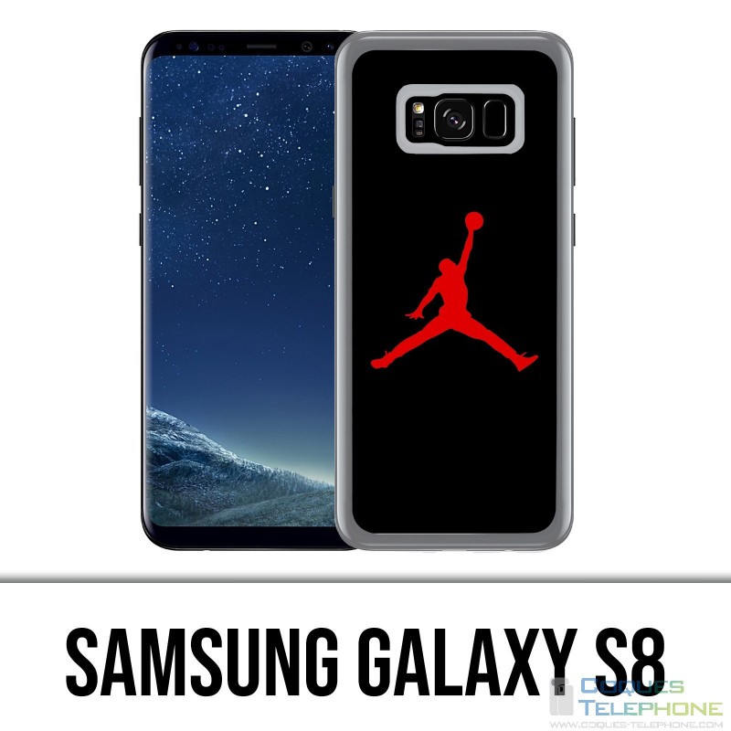 Coque Samsung Galaxy S8 - Jordan Basketball Logo Noir
