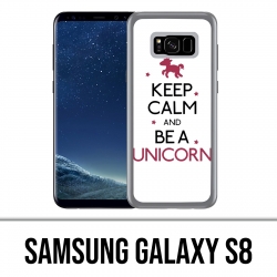 Coque Samsung Galaxy S8 - Keep Calm Unicorn Licorne