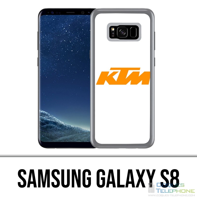 Custodia Samsung Galaxy S8 - Logo Ktm sfondo bianco