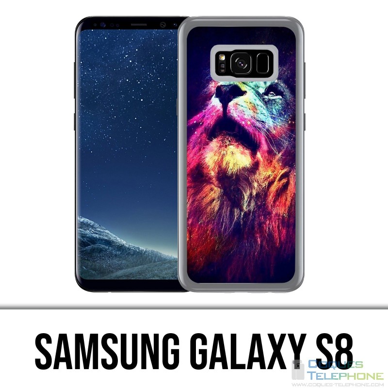 Coque Samsung Galaxy S8 - Lion Galaxie