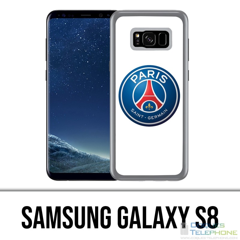 Custodia Samsung Galaxy S8 - Logo Psg sfondo bianco