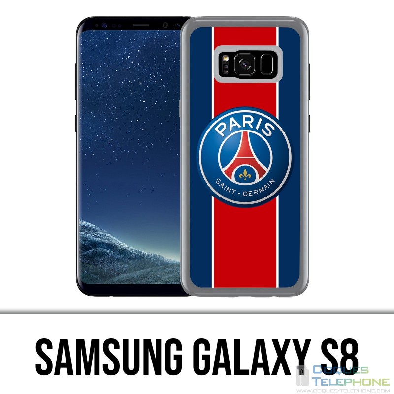 Carcasa Samsung Galaxy S8 - Logo Psg Nueva Banda Roja