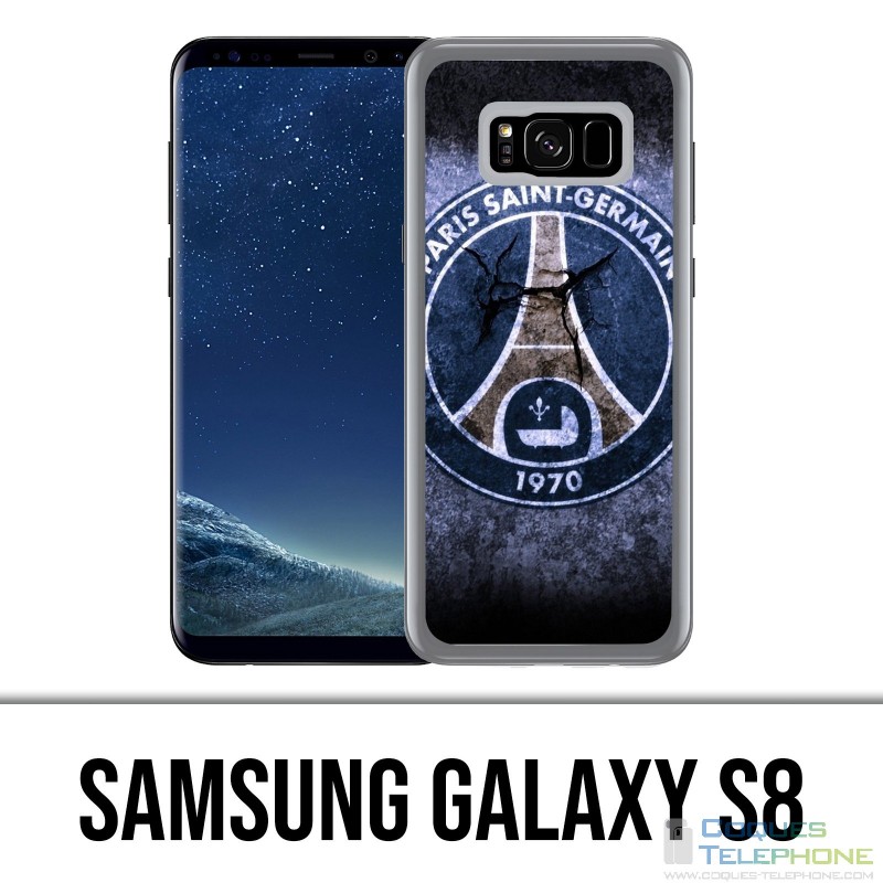 Samsung Galaxy S8 Hülle - PSG Logo Grunge