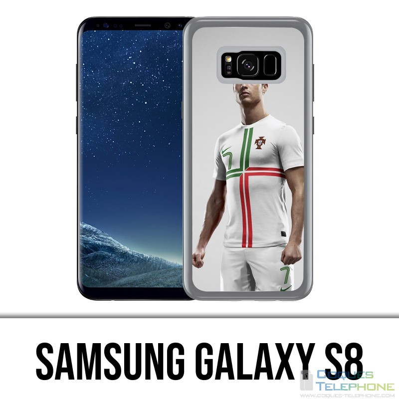 Coque Samsung Galaxy S8 - Ronaldo Football Splash