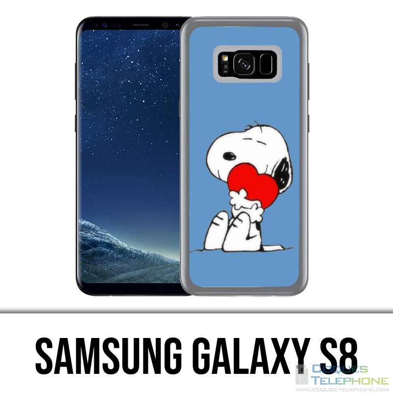 Carcasa Samsung Galaxy S8 - Snoopy Heart