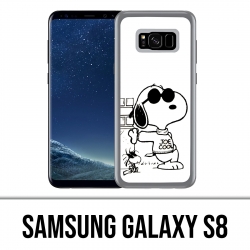 Custodia Samsung Galaxy S8 - Snoopy Nero Bianco