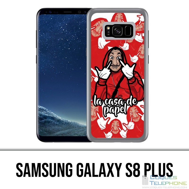 Carcasa Samsung Galaxy S8 Plus - Dibujos animados de Casa De Papel
