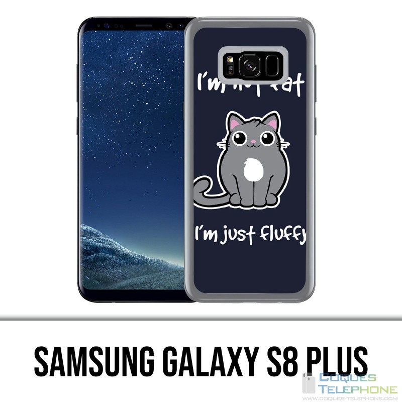 Samsung Galaxy S8 Plus Hülle - Katze nicht fett, nur flauschig