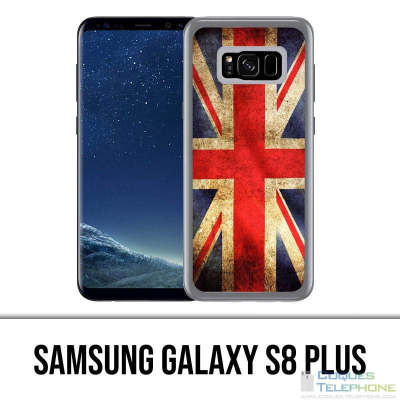 Coque Samsung Galaxy S8 Plus - Drapeau Uk Vintage