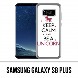 Samsung Galaxy S8 Plus Hülle - Keep Calm Unicorn Unicorn