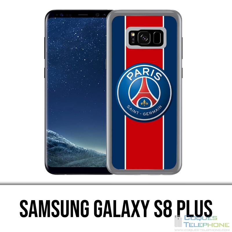 Carcasa Samsung Galaxy S8 Plus - Logo Psg Nueva Banda Roja