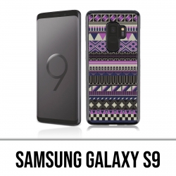 Samsung Galaxy S9 Hülle - Purple Azteque