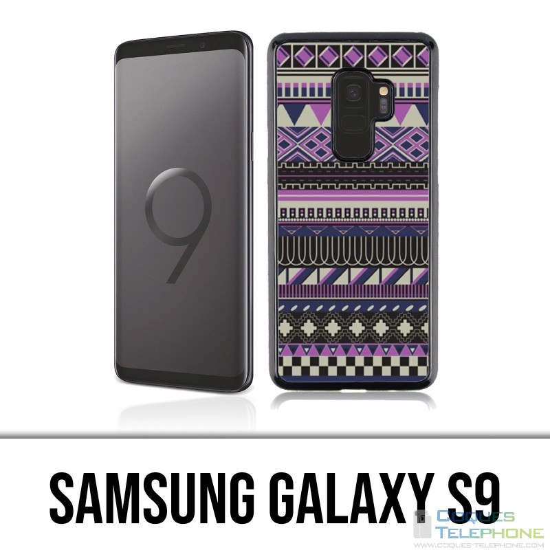 Samsung Galaxy S9 Case - Purple Azteque