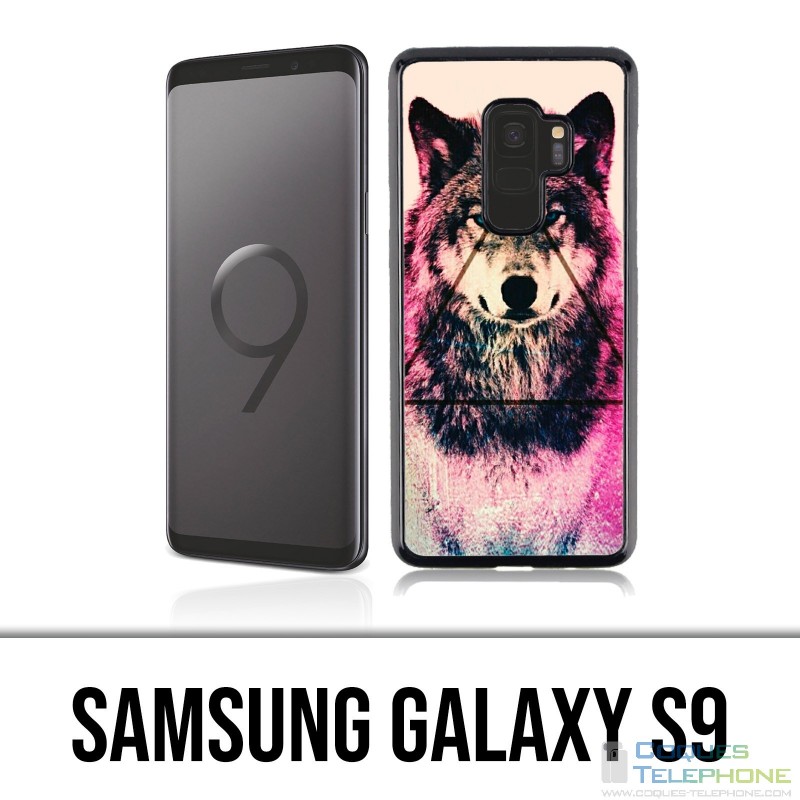 Samsung Galaxy S9 Hülle - Triangle Wolf