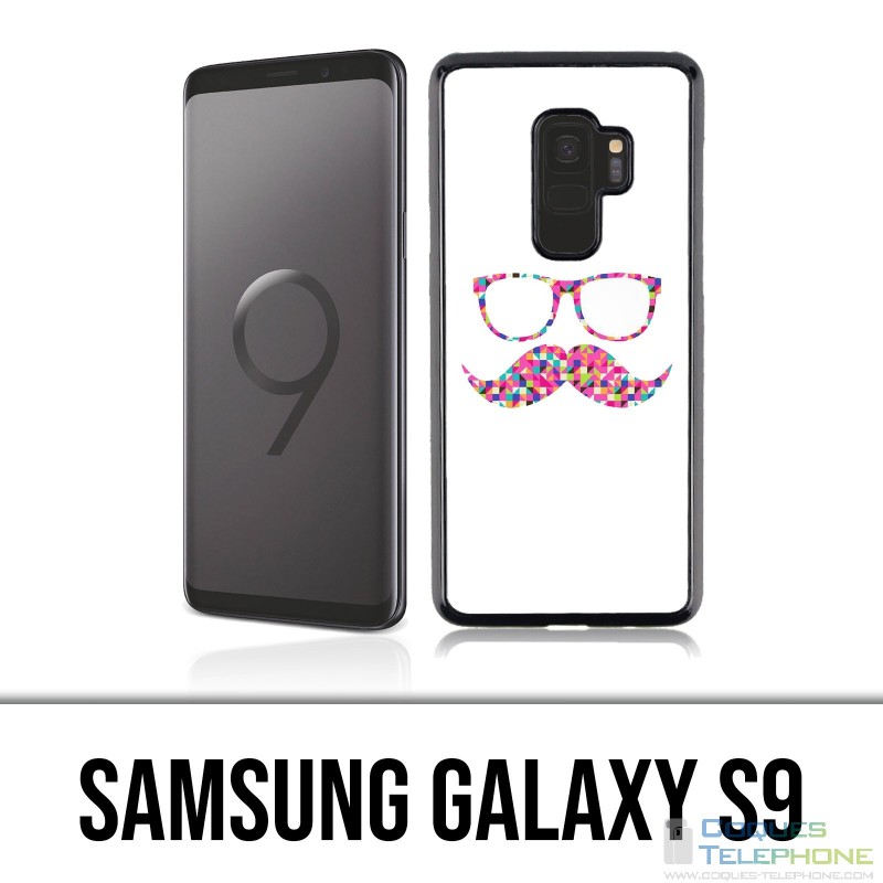 Custodia Samsung Galaxy S9 - Occhiali da sole baffi