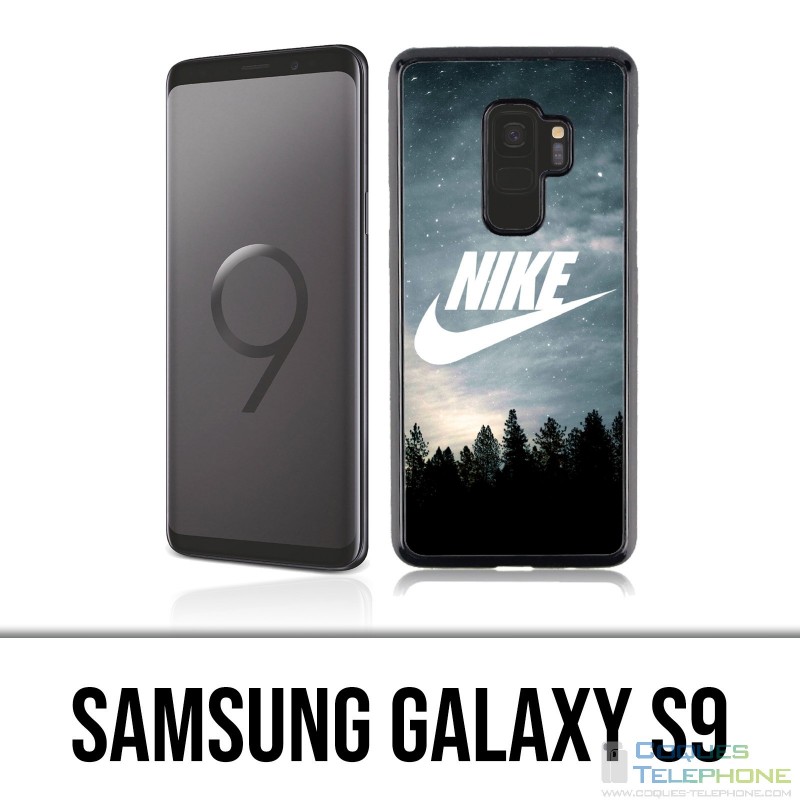 Custodia Samsung Galaxy S9 - Logo Nike in legno